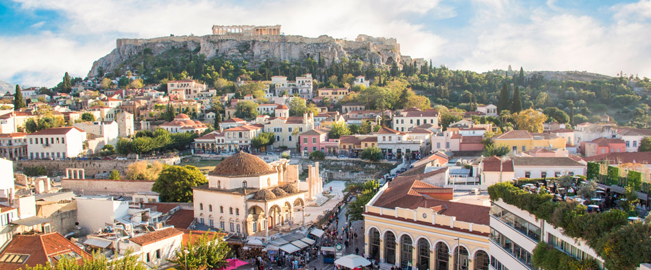 Город Афины в Греции